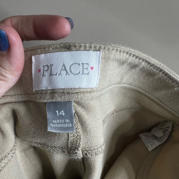 Children’s place size 14 straight leg khaki knit pants - Picture 8 of 8